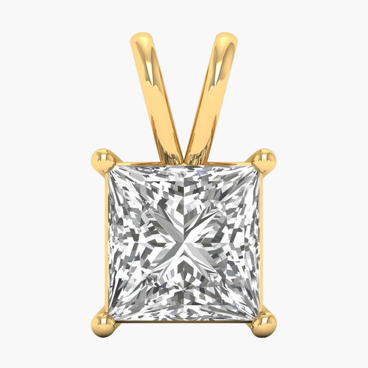 Princess Solitaire Melody Diamond Pendant