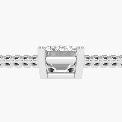 Emerald Elegance Diamond Pendant With Chain