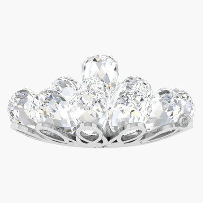 Crystal Dahlia Bloom Diamond Pendant
