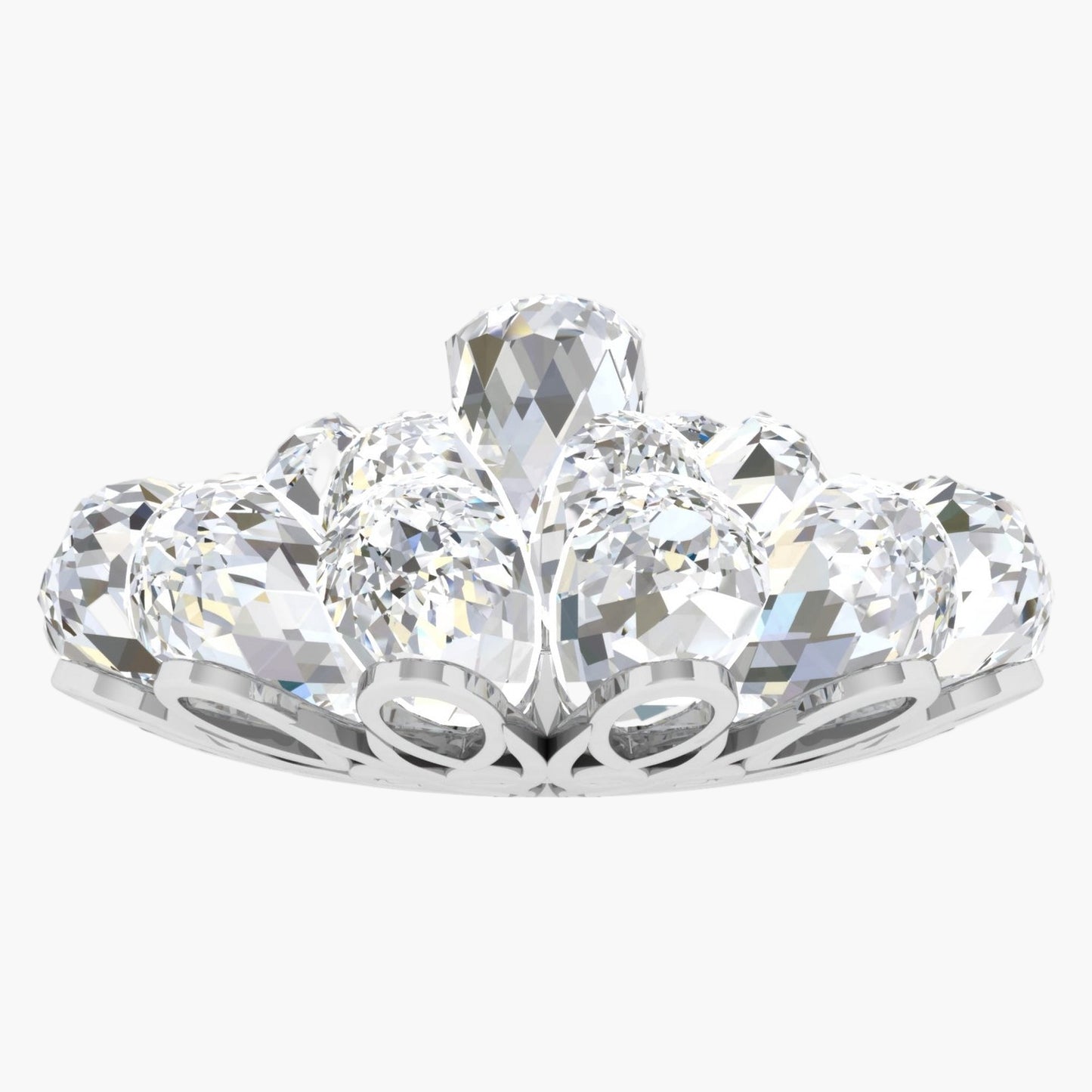 Crystal Dahlia Bloom Diamond Pendant