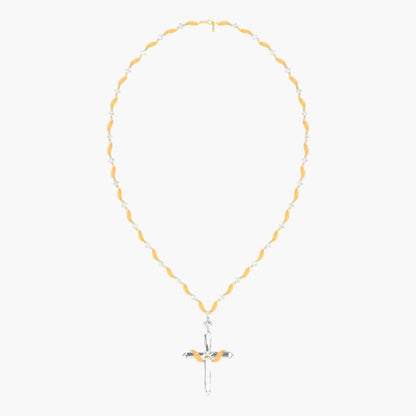 Divine Harmony Cross Diamond Pendant With Chain