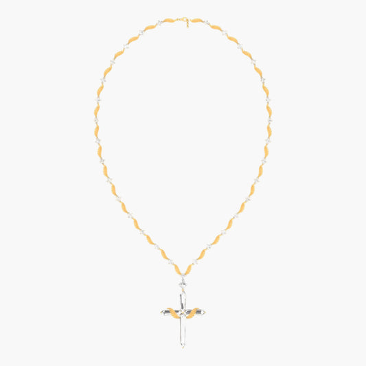 Divine Harmony Cross Diamond Pendant With Chain