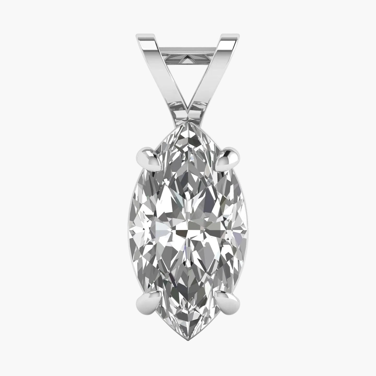 Marquise Brilliance Solitaire Diamond Pendant
