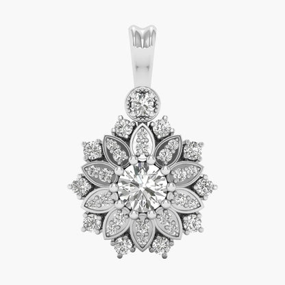 Snowflake Bloom Diamond Pendant