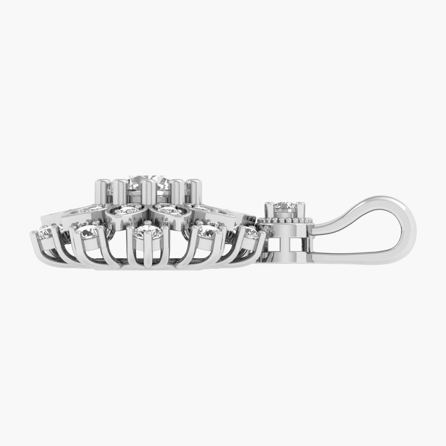 Snowflake Bloom Diamond Pendant