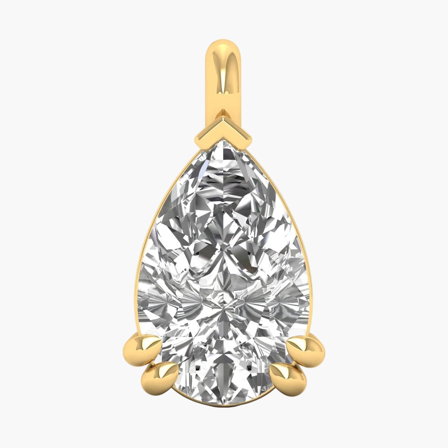 Pear Brilliance Solitaire Diamond Pendant