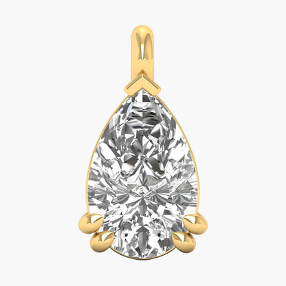 Pear Brilliance Solitaire Diamond Pendant