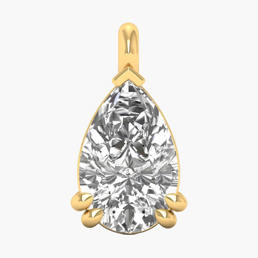 Pear Brilliance Solitaire Diamond Pendant