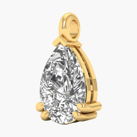 Pear Brilliance Solitaire Diamond Pendant