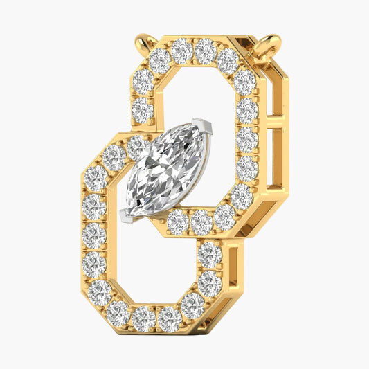 Marquise Octagon Elegance Diamond Pendant