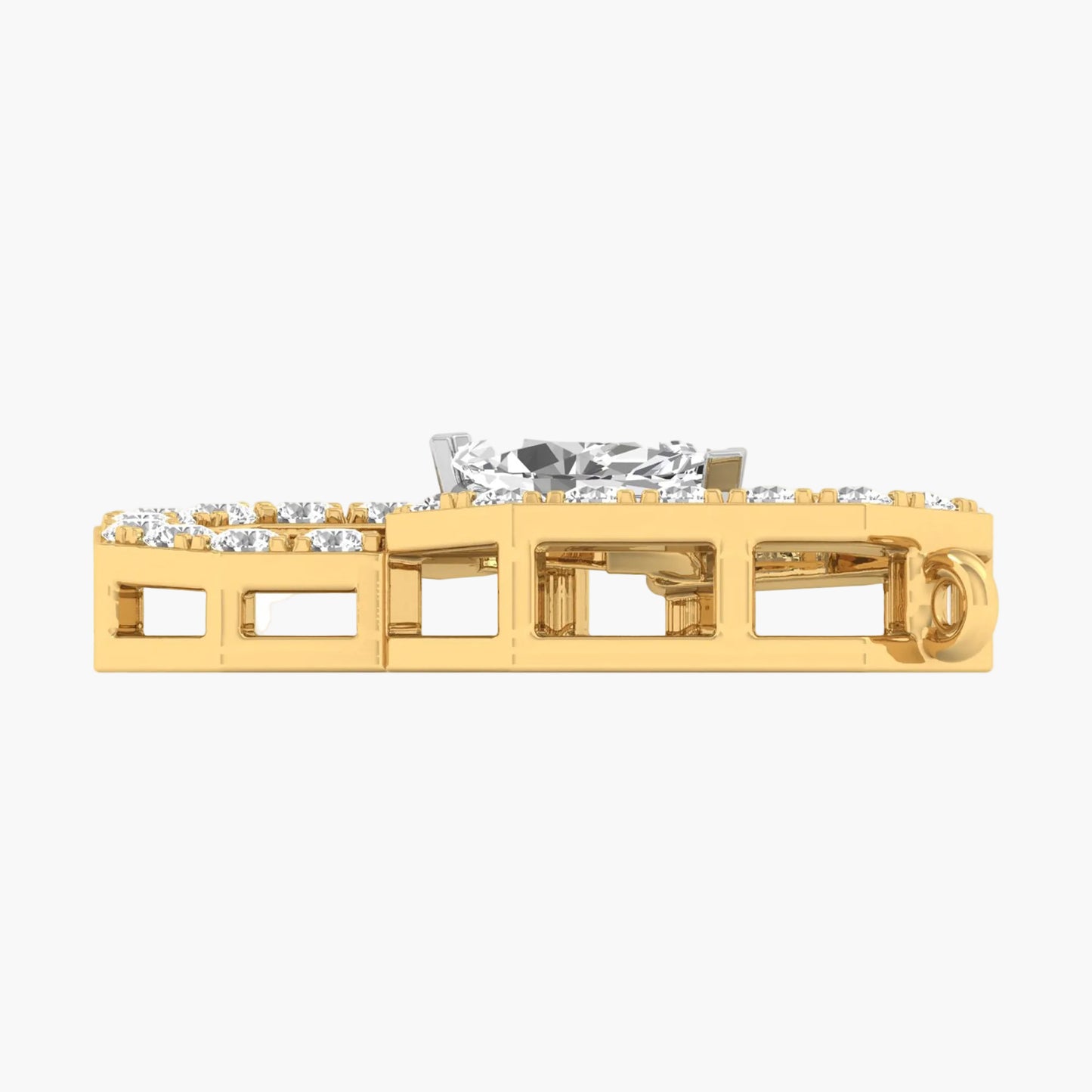 Marquise Octagon Elegance Diamond Pendant