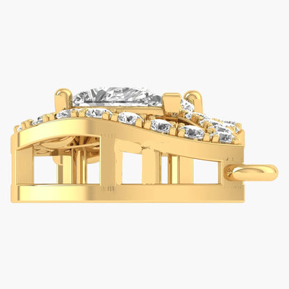 Dual Halo Brilliance Diamond Pendant