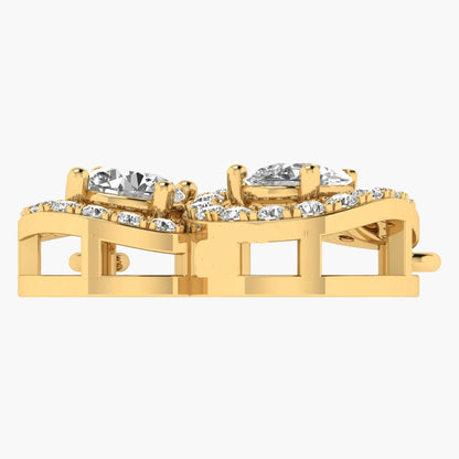Dual Halo Brilliance Diamond Pendant