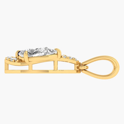 Sapphire Diamond Duet Diamond Pendant