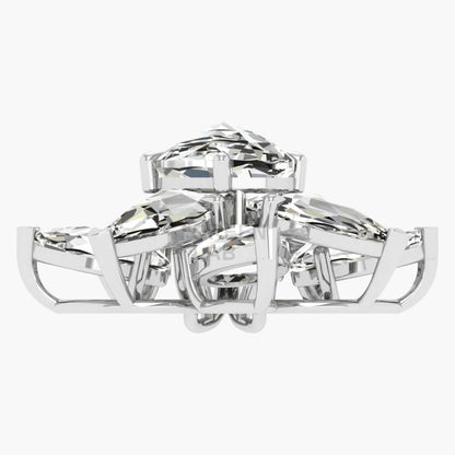 Rose Diamond Starburst Diamond Pendant