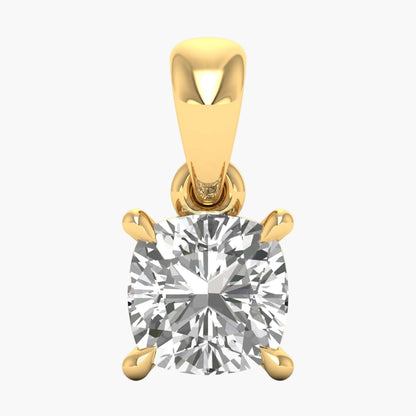 Cushion Brilliance Solitaire Diamond Pendant