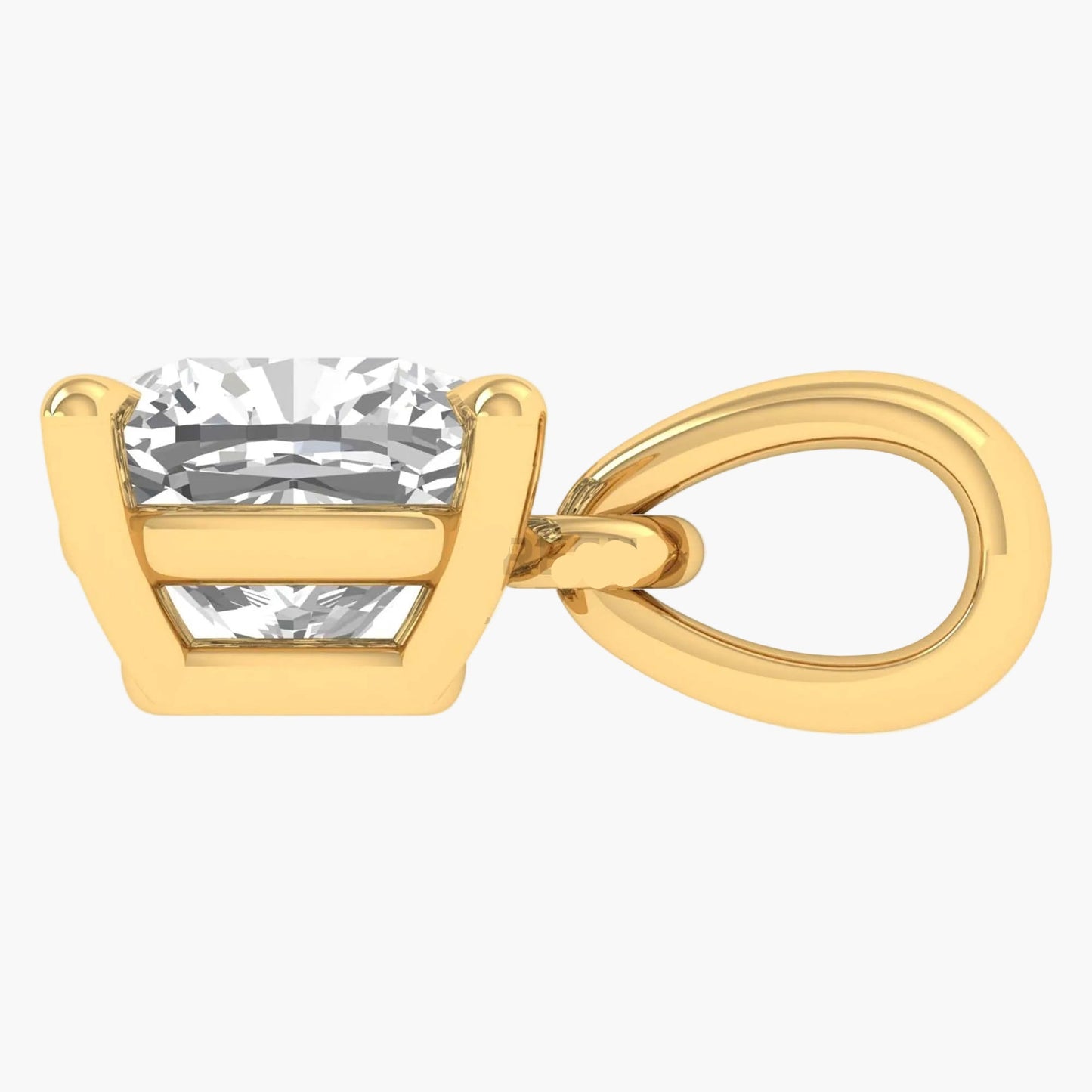 Classic Cushion Cut Diamond Solitaire Pendant