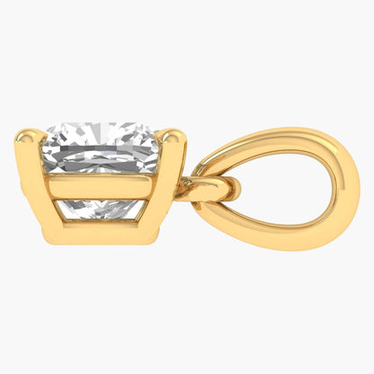 Classic Cushion Cut Diamond Solitaire Pendant