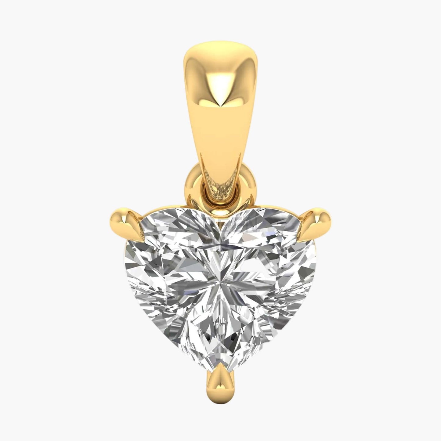 Heart Brilliance Solitaire Diamond Pendant