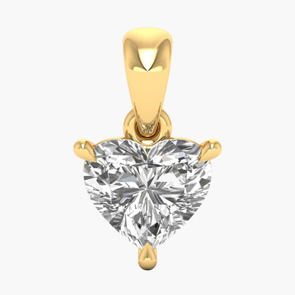 Heart Brilliance Solitaire Diamond Pendant