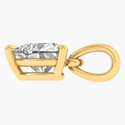Heart Brilliance Solitaire Diamond Pendant