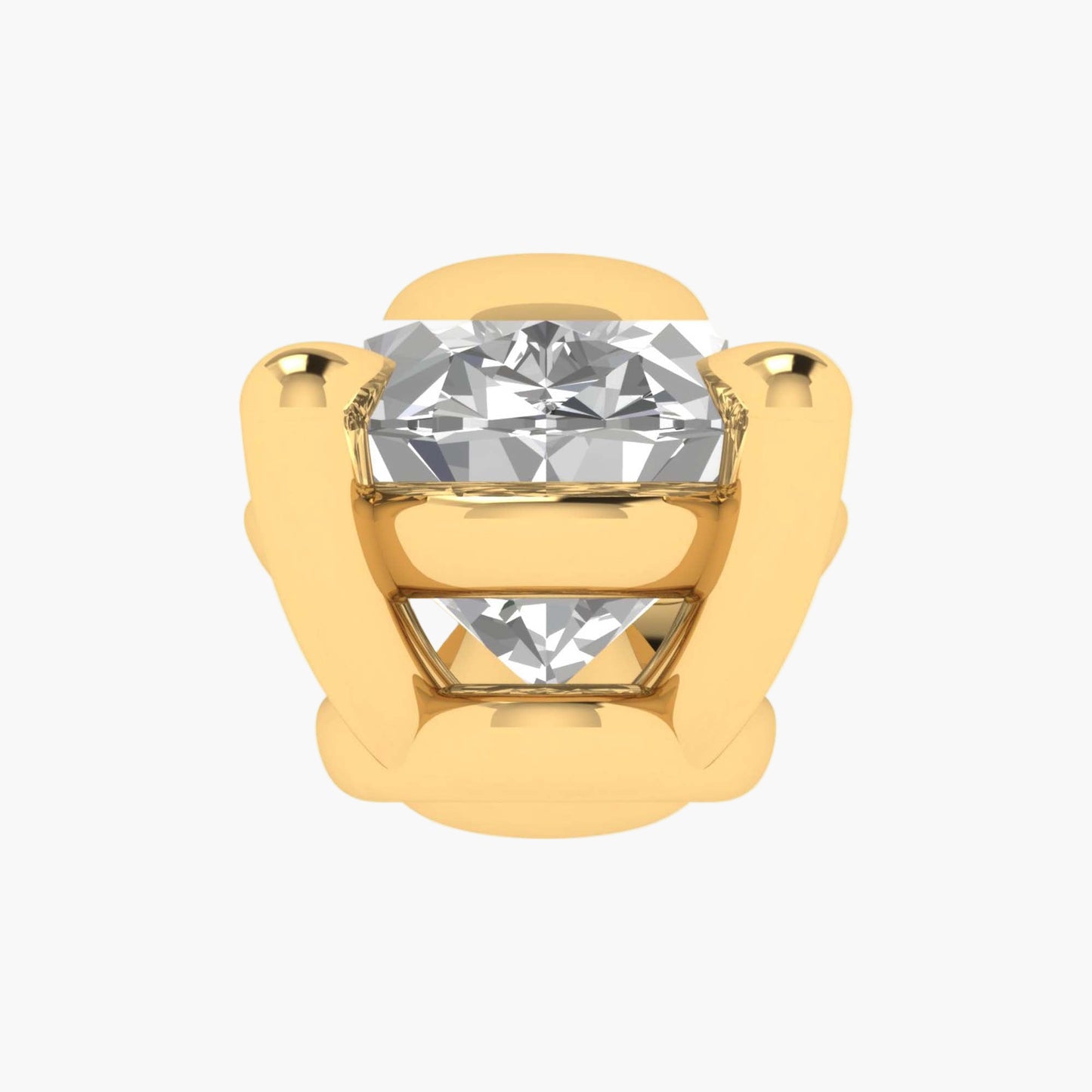 Oval Solitaire Diamond Pendant