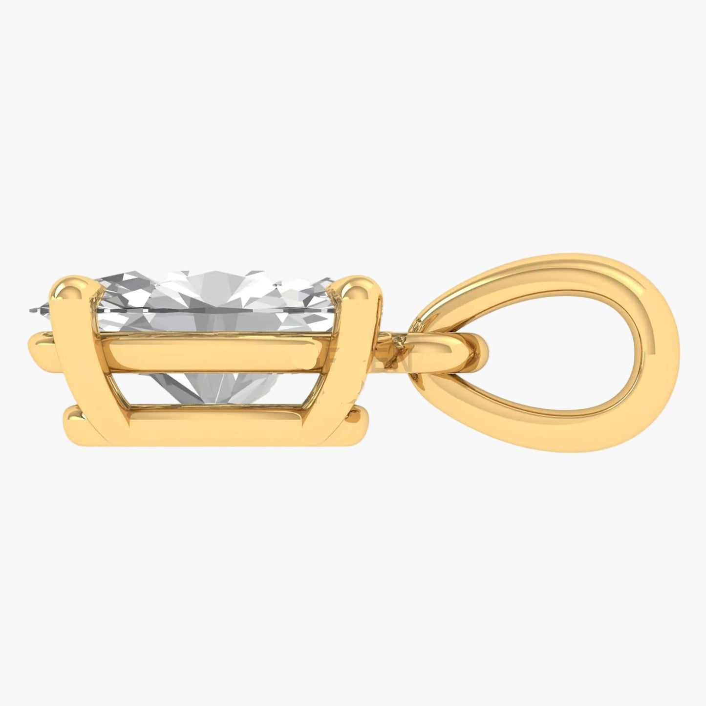 Oval Brilliance Solitaire Diamond Pendant