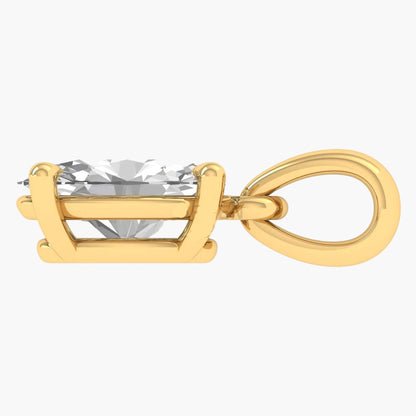 Oval Brilliance Solitaire Diamond Pendant