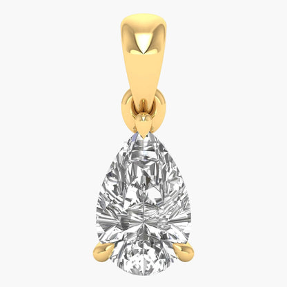 Teardrop Brilliance Solitaire Diamond Pendant