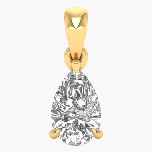 Teardrop Brilliance Solitaire Diamond Pendant