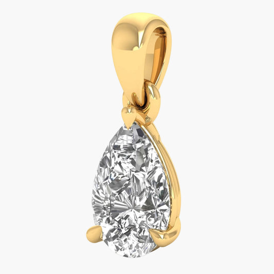 Teardrop Brilliance Solitaire Diamond Pendant
