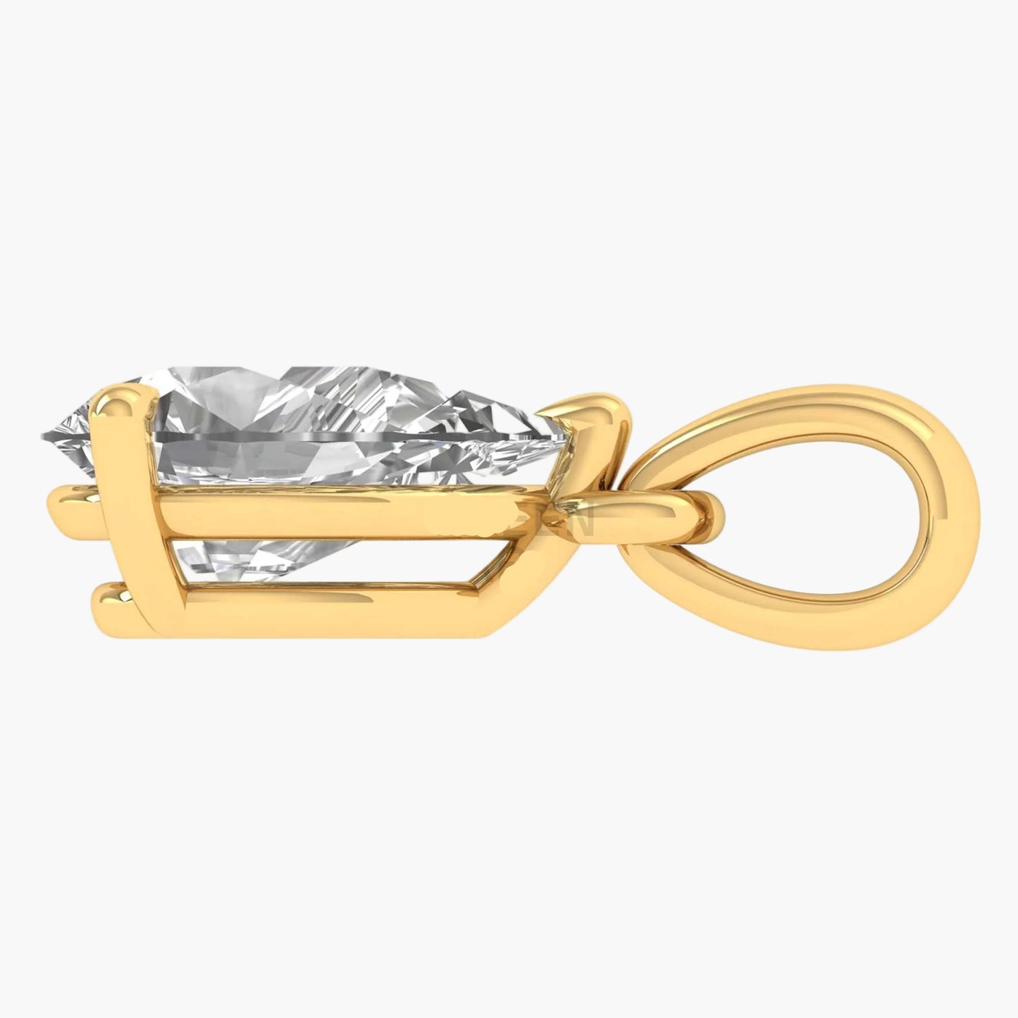 Teardrop Brilliance Solitaire Diamond Pendant