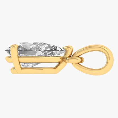 Teardrop Brilliance Solitaire Diamond Pendant
