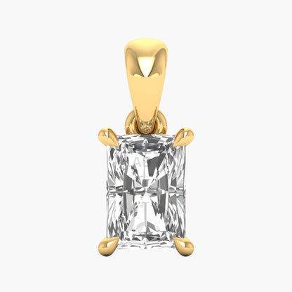Radiant Solitaire Essence Diamond Pendant
