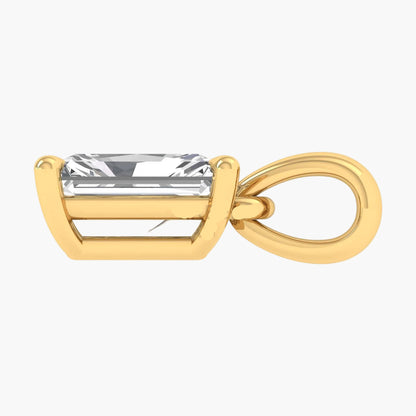 Radiant Solitaire Essence Diamond Pendant