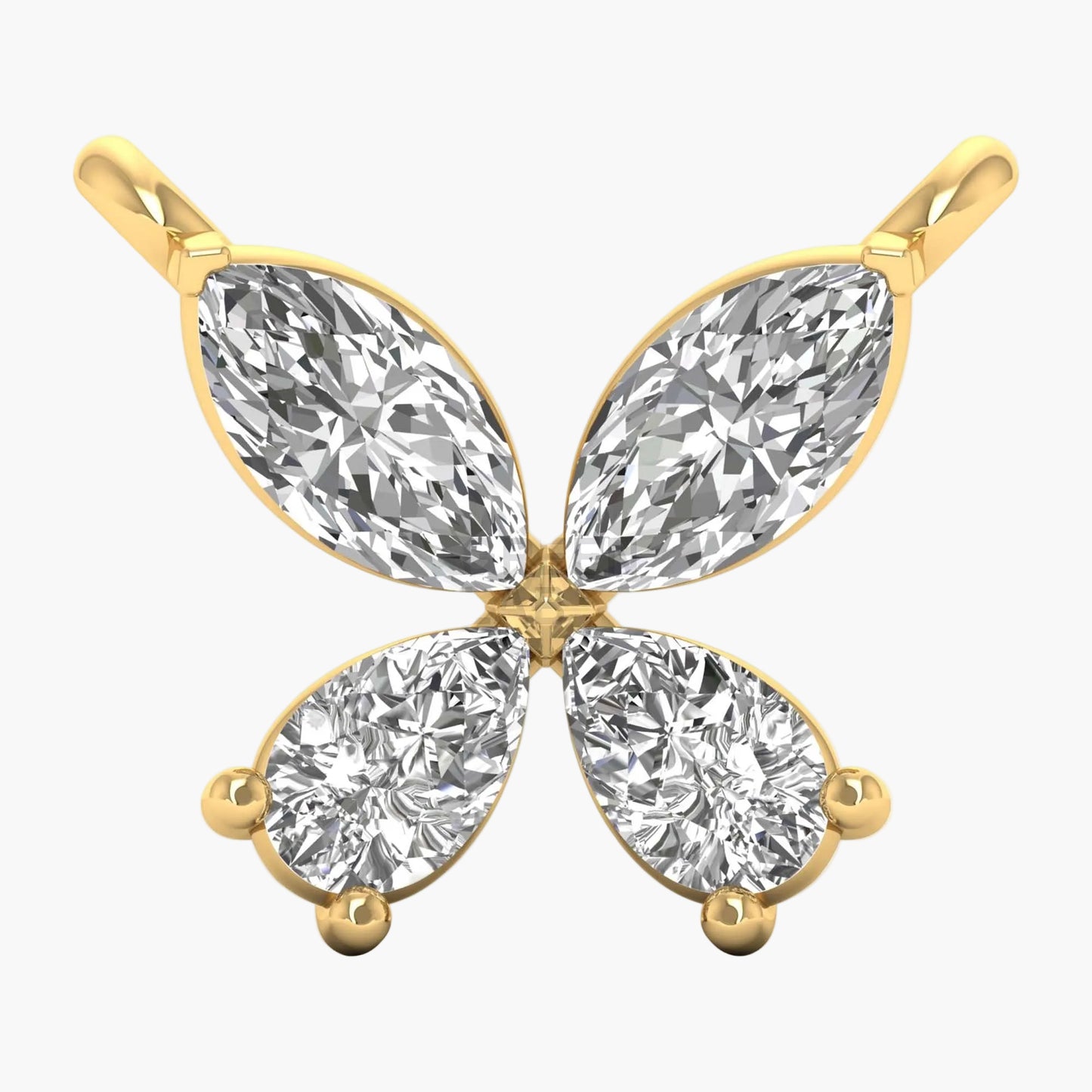 Quatrefoil Grace Diamond Pendant
