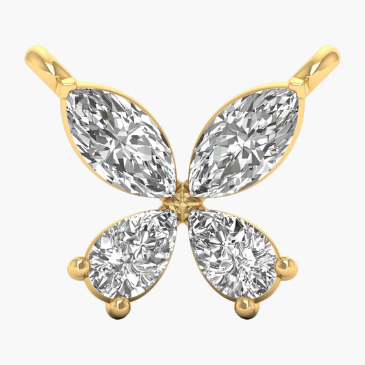 Quatrefoil Grace Diamond Pendant