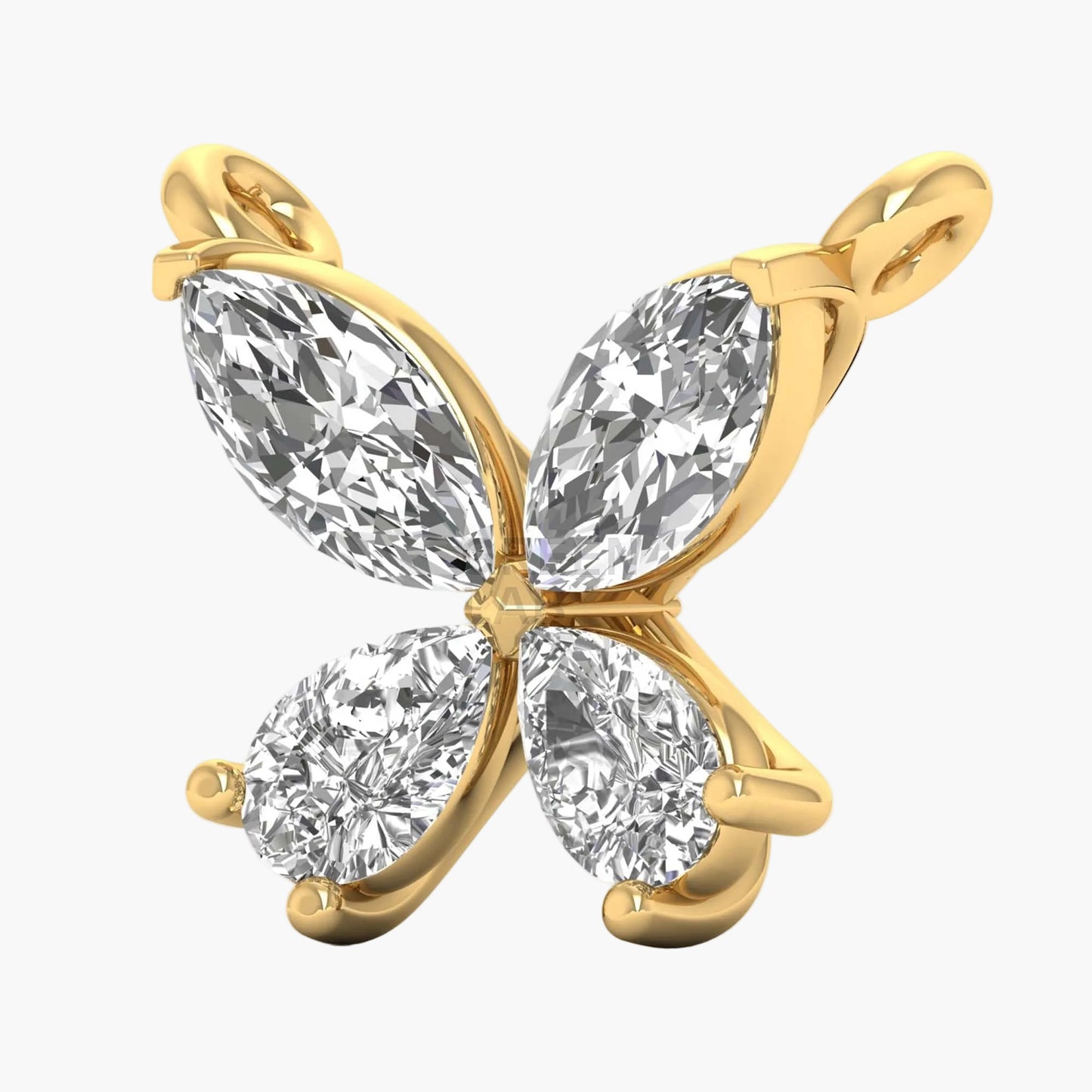Quatrefoil Grace Diamond Pendant