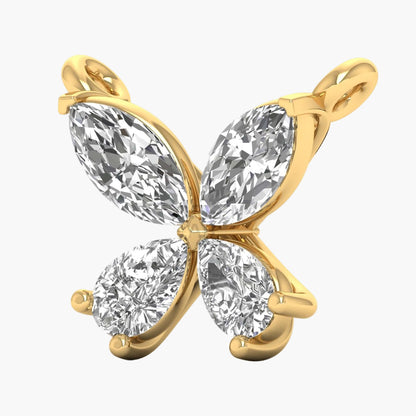 Quatrefoil Grace Diamond Pendant