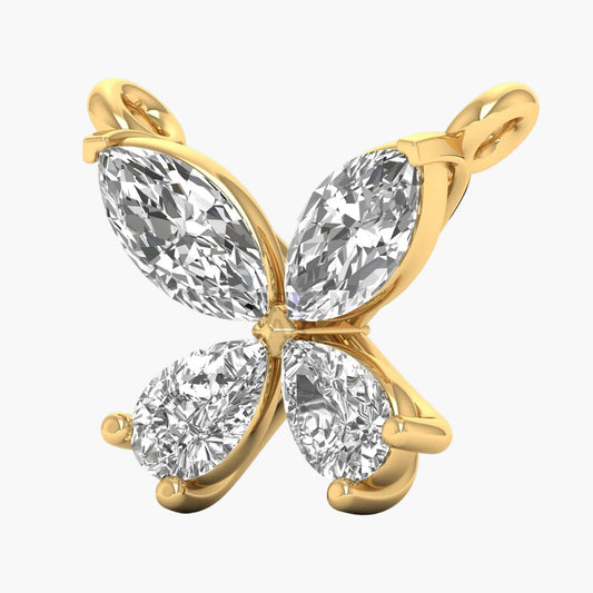 Quatrefoil Grace Diamond Pendant