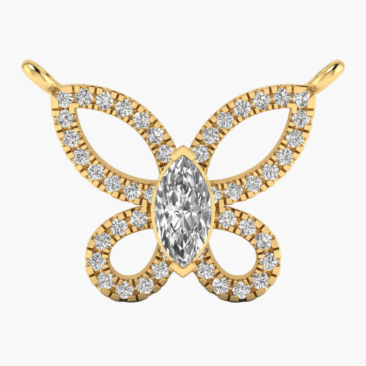 Butterfly Aura Diamond Pendant