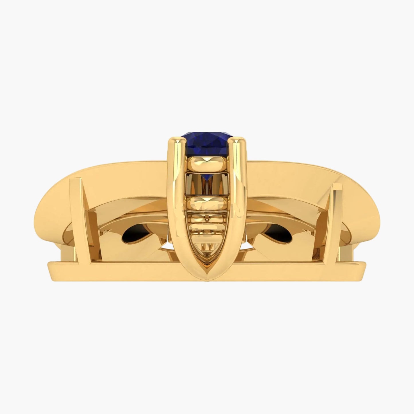 Sapphire Chevron Cascade Diamond Pendant