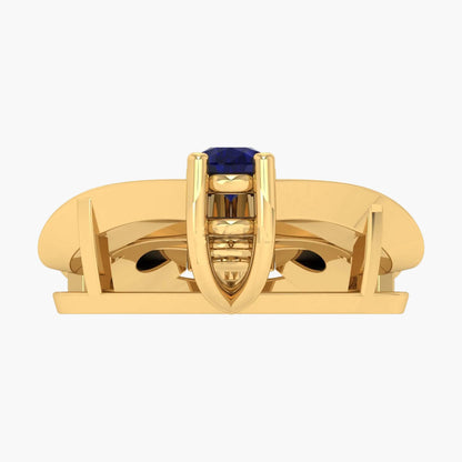 Sapphire Chevron Cascade Diamond Pendant