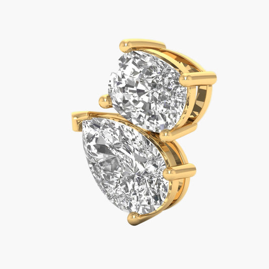 Toi-et-Moi Diamond Pendant with Chain