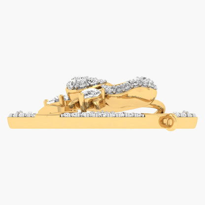 Ginkgo Leaf Garden Diamond Pendant With Chain