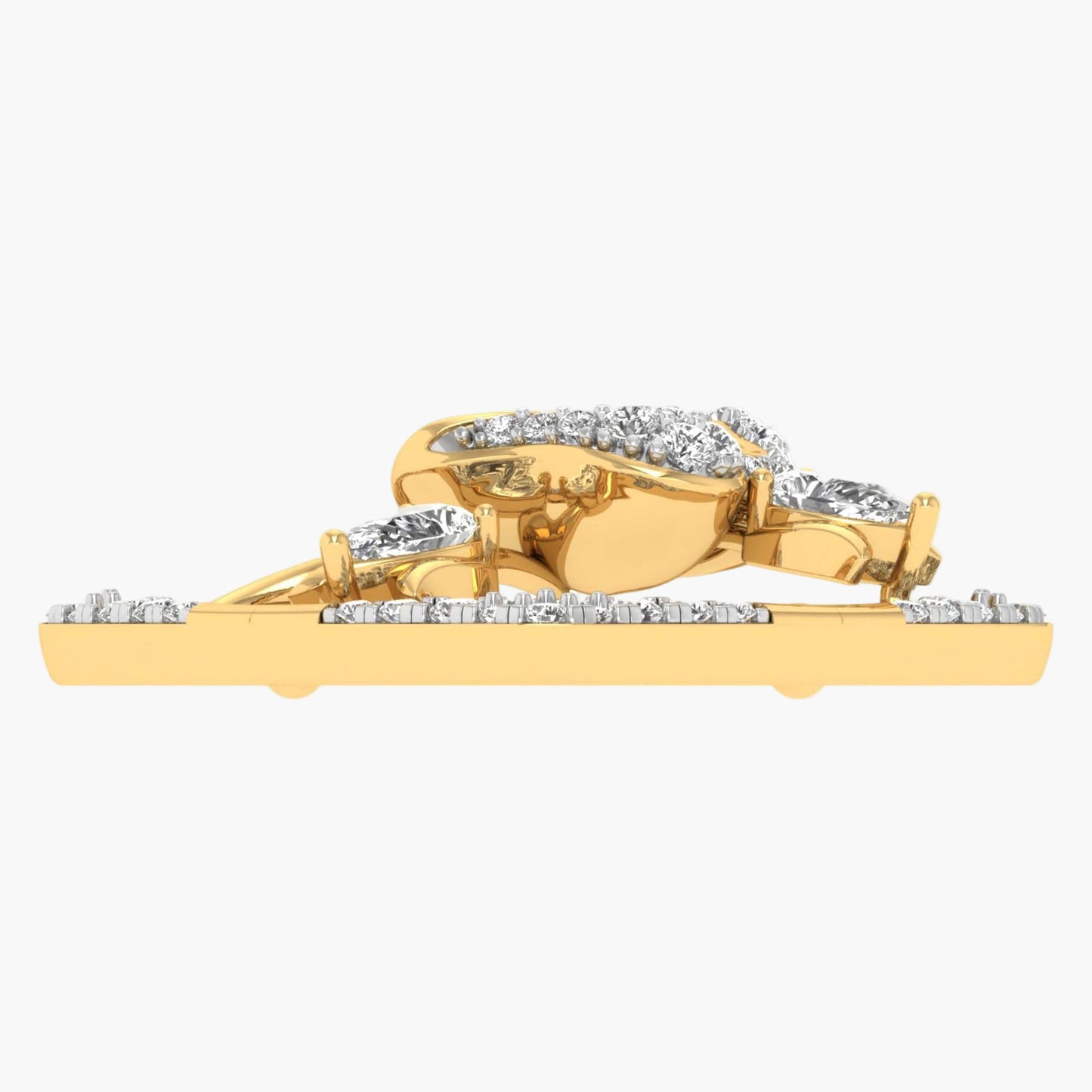 Ginkgo Leaf Garden Diamond Pendant With Chain