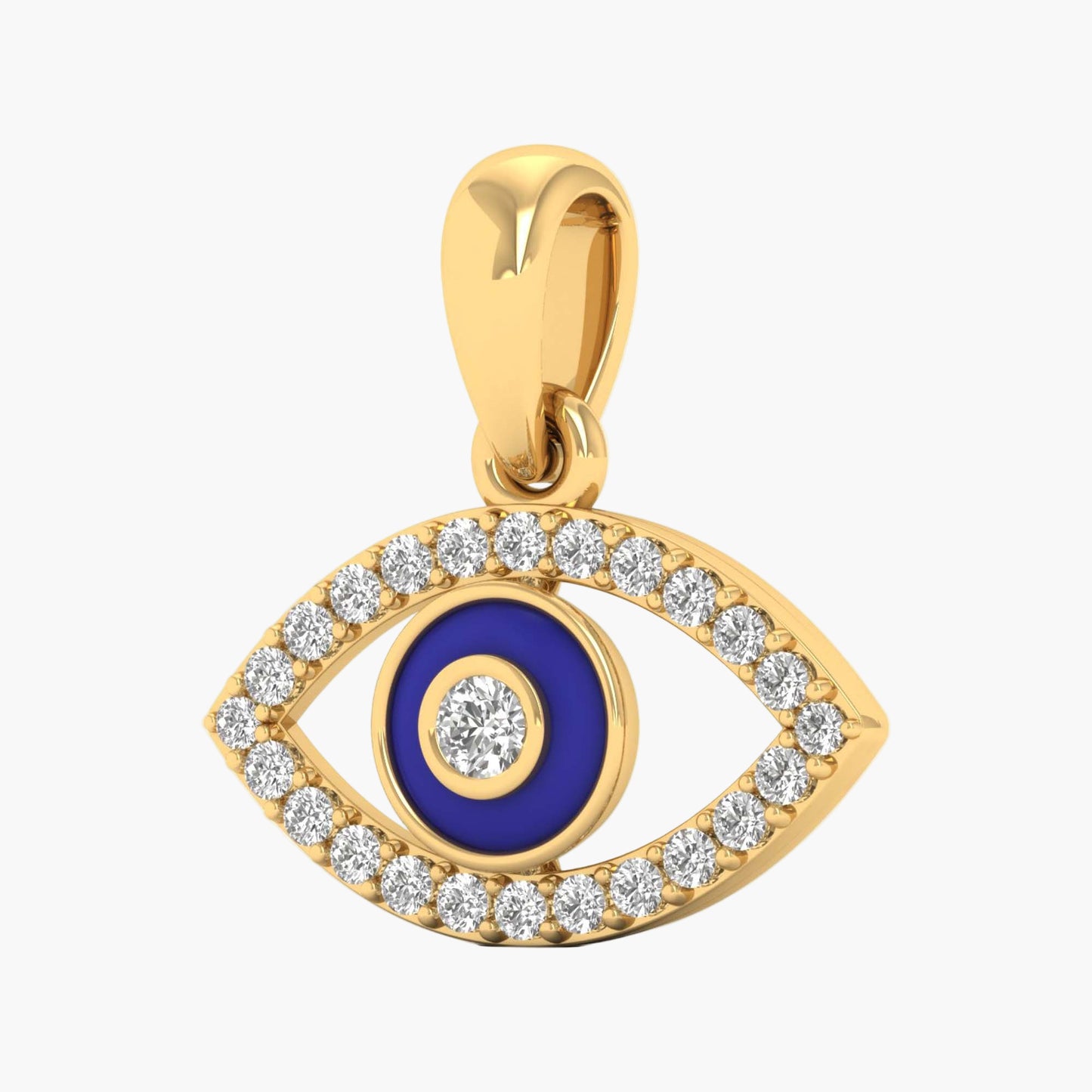 Evil Eye Protection Diamond Pendant