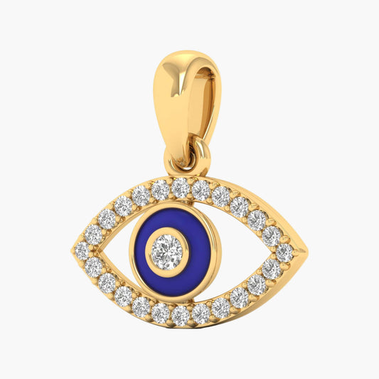 Evil Eye Protection Diamond Pendant Without Chain