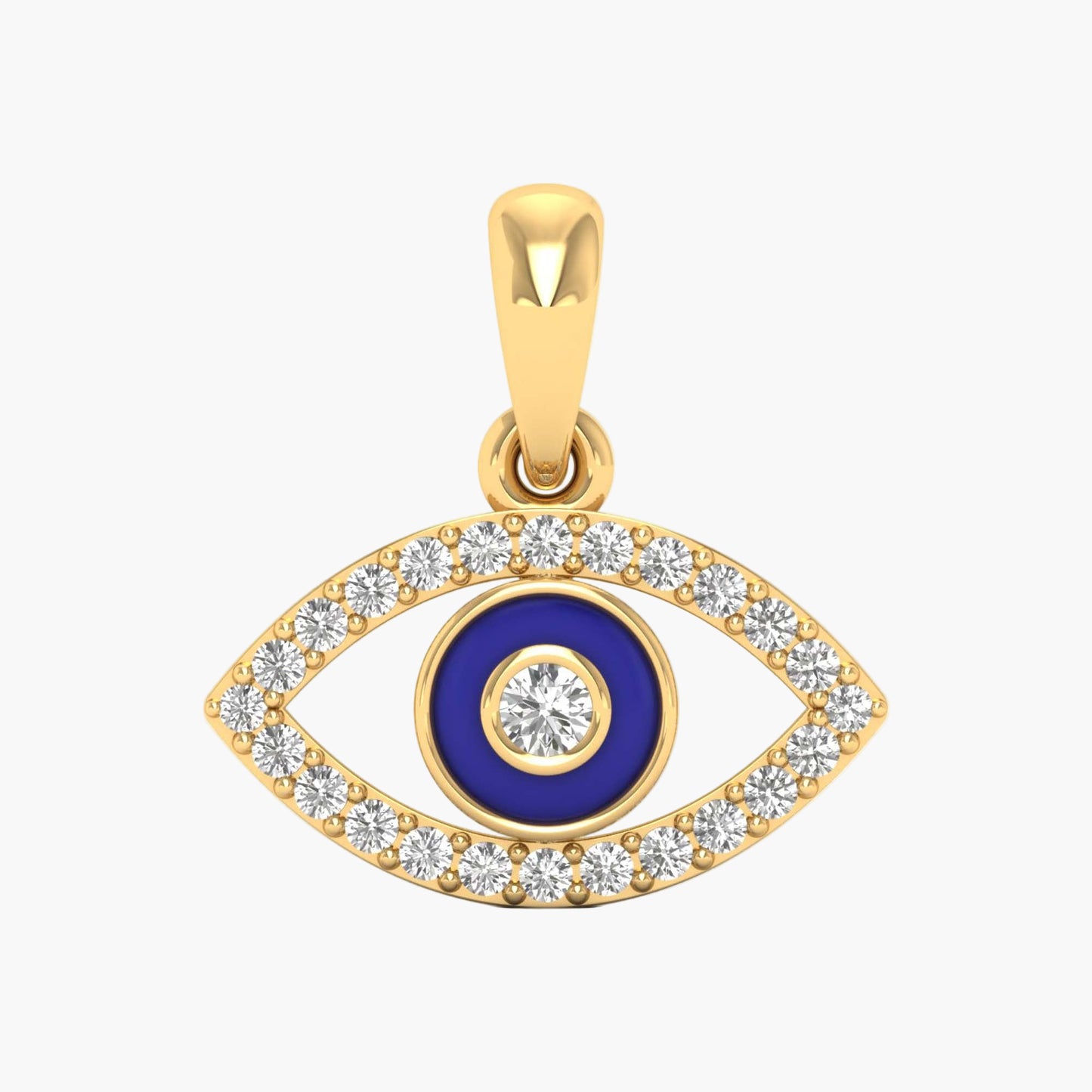 Evil Eye Protection Diamond Pendant