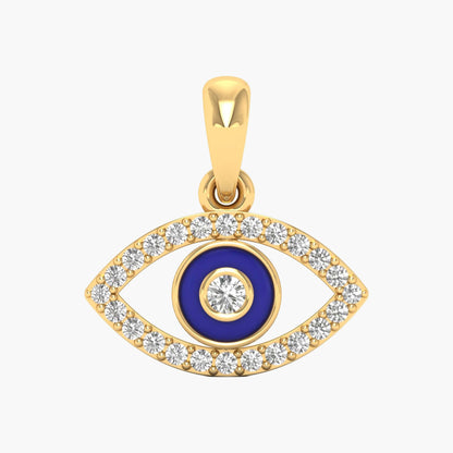Evil Eye Protection Diamond Pendant